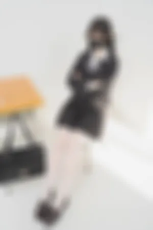 [FuLi]米友福利 黑色JK制服 超薄 无内白丝 见希职员