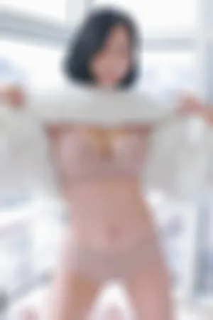 [FuLi]米友福利 性感 白色 绒毛披风 内衣和视频04