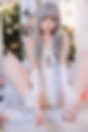 [Cosplay]角色扮演 性感 白色 绒毛 高叉连体衣 超薄白丝 纯白绒绒兔