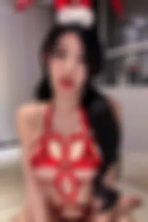 [Cosplay]角色扮演 私房沙发 红色 皮质情趣内衣 圣诞女王