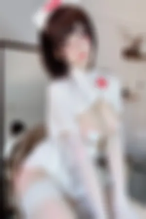 [FuLi]米友福利 白色 露胸护士装 白丝吊袜 特殊病房