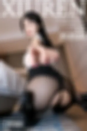 [XiuRen]秀人网 2024.02.19 No.8107 白色开胸上衣 黑色短裙 情趣黑丝