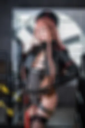 [WeiboGirl]微博红人 性感 黑色服饰 黑色 三点式内衣 nikke拉毗