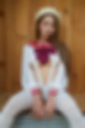 [FuLi]米友福利 白色 情趣连体内衣 白丝袜 洋娃娃