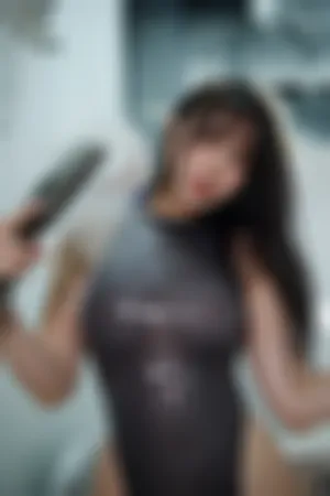 [FuLi]米友福利 浴室 灰色连体衣 湿身 体操服沐浴透视