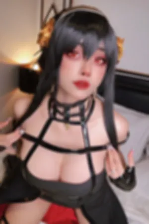 [Cosplay]角色扮演 黑色礼裙 带子情趣内衣 Yor_Forger