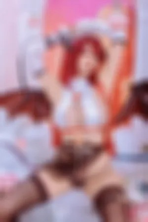 [Cosplay]角色扮演 恶魔装扮 情趣服饰 黑丝网袜 Rosaria