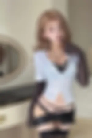 [FuLi]米友福利 白T 黑短裙 黑色蕾丝内衣 姐姐的秘密