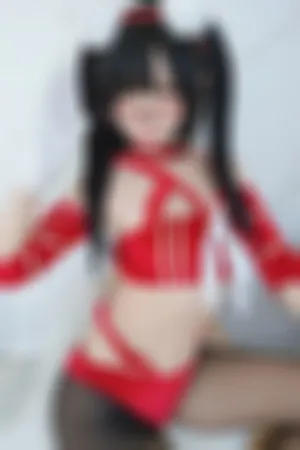 [Cosplay]角色扮演 红色内衣兽耳