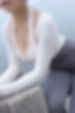 [FuLi]米友福利 灰色 紧身瑜伽裤 露超薄肉丝 晴涩11