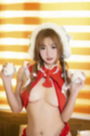 [Cosplay]角色扮演 红色 情趣 圣诞女郎装 白丝袜 圣诞2023