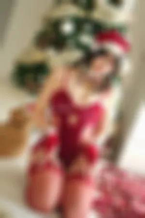 [Cosplay]角色扮演 红色 圣诞装 花色吊带内衣 12月合集