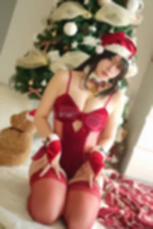 [Cosplay]角色扮演 红色 圣诞装 花色吊带内衣 12月合集