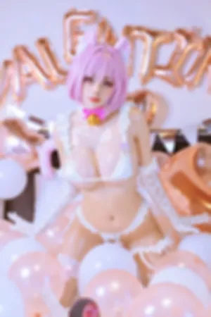 [Cosplay]角色扮演 猫耳 白色内衣 白丝袜 Riamu_Nekomini