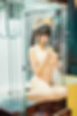 [Cosplay]角色扮演 猫女郎装扮 白色 连衣短裙 半脱 娃娃机