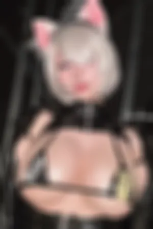 [Cosplay]角色扮演 猫女郎装扮 黑色 皮质内衣 自动人形2B