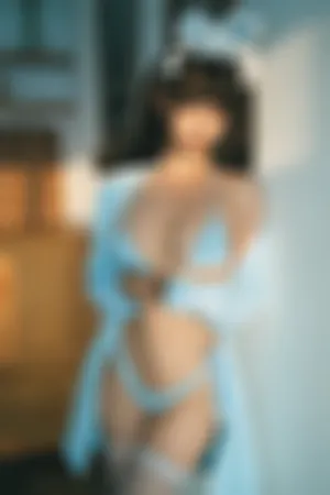 [FuLi]米友福利 天蓝色三点式内衣 午后