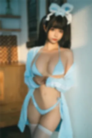 [FuLi]米友福利 天蓝色三点式内衣 午后