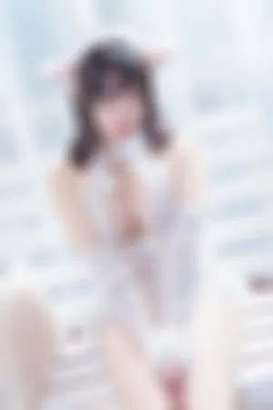 [FuLi]米友福利 白色 露背连衣短裙 超薄肉丝 小羊奶昔