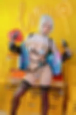 [Cosplay]角色扮演 黑丝袜 露傲人豪乳 无畏契约 捷风 Jett_Valorant