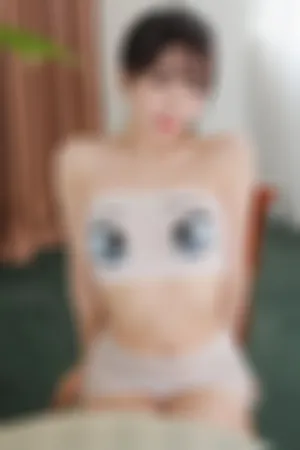 [FuLi]米友福利 大眼睛 抹胸内衣 白色丁字裤 White_See_through