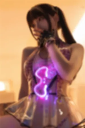 [Cosplay]角色扮演 赛博朋克风 透明泳裙