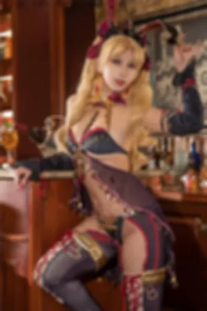 [Cosplay]角色扮演 奶桃 酒吧 枪凛同人兔女郎