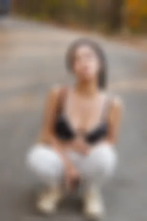 [FuLi]米友福利 黑色 运动上衣 白色 紧身裤 黑色情趣内衣 户外活动