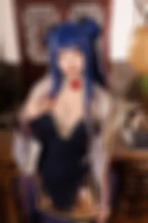 [Cosplay]角色扮演 黑色 低胸短裙 伊吹新桃换旧符