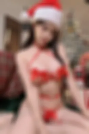 [FuLi]米友福利 性感红色圣诞女郎装扮 圣诞节