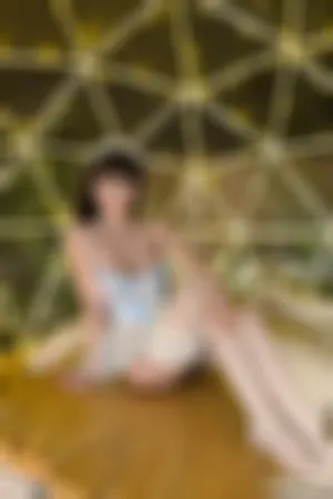 [FuLi]米友福利 微密圈 蓝色透明小纱裙