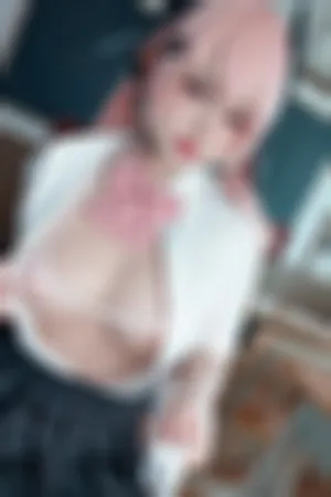 [FuLi]米友福利 私房脱制服露粉色三点式内衣秀丰腴身材诱惑写真 下江小春JK