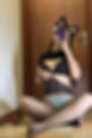 [FuLi]米友福利 超薄黑丝+蓝色三角