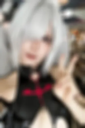 [FuLi]米友福利 恶魔装扮 黑色情趣内衣 蔚蓝档案_银镜伊织