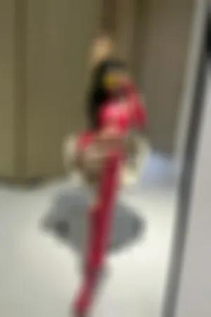 [Weme]微密圈 红色皮裤