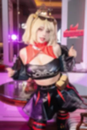 [Cosplay]角色扮演 红色 情趣内衣 绝区零 柏妮思