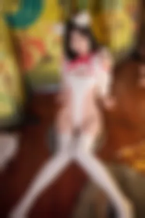 [Cosplay]角色扮演 白色 高叉连体衣 神社巫女