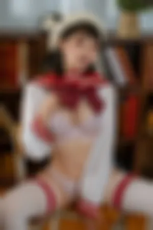 [FuLi]米友福利 水手服饰 白色丝袜 紫色内衣 特别授业