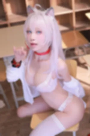 [FuLi]米友福利 教室 JK制服 白色内衣 兽耳 艾莉同学