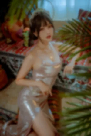 [FuLi]米友福利 银色长裙+红色高叉连体衣 -2024年11月合集