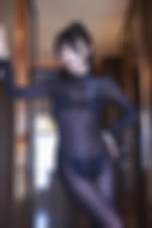 [FuLi]米友福利 露背 连体黑丝 豹纹内衣 琉光