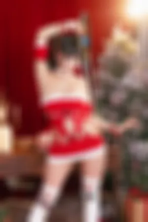 [Cosplay]角色扮演 红色 圣诞 白丝袜 Stellar_Blade_Eve_Xmas