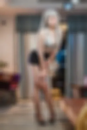 [Cosplay]角色扮演 飞机杯 白发 OL