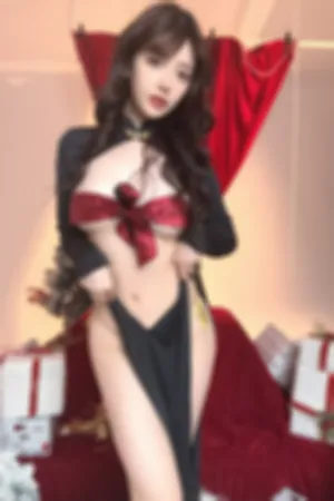 [FuLi]米友福利 红色 情趣 圣诞服饰 黑丝吊袜 2024圣诞豪华_B套