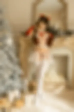 [FuLi]米友福利 红色 圣诞 情趣内衣 白丝 圣诞小鹿