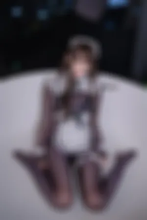 [FuLi]米友福利 性感女仆装 超薄 连体黑丝 连体丝女仆