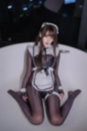 [FuLi]米友福利 性感女仆装 超薄 连体黑丝 连体丝女仆