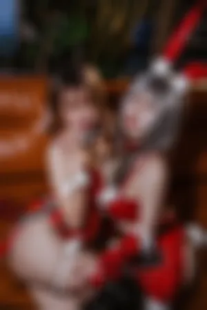 [Cosplay]角色扮演 圣诞双兔