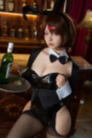 [FuLi]米友福利 兔女郎服饰 黑色 三点式内衣 偶像大师