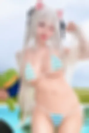 [Cosplay]角色扮演 4套服饰 2025年4月合集 A Veibae 条纹比基尼